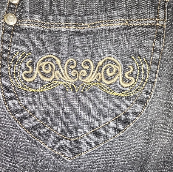 Indigo Six Bootcut Sexy Stretch Jeans Pants Denim Dark Wash Size 1 - Picture 5 of 8